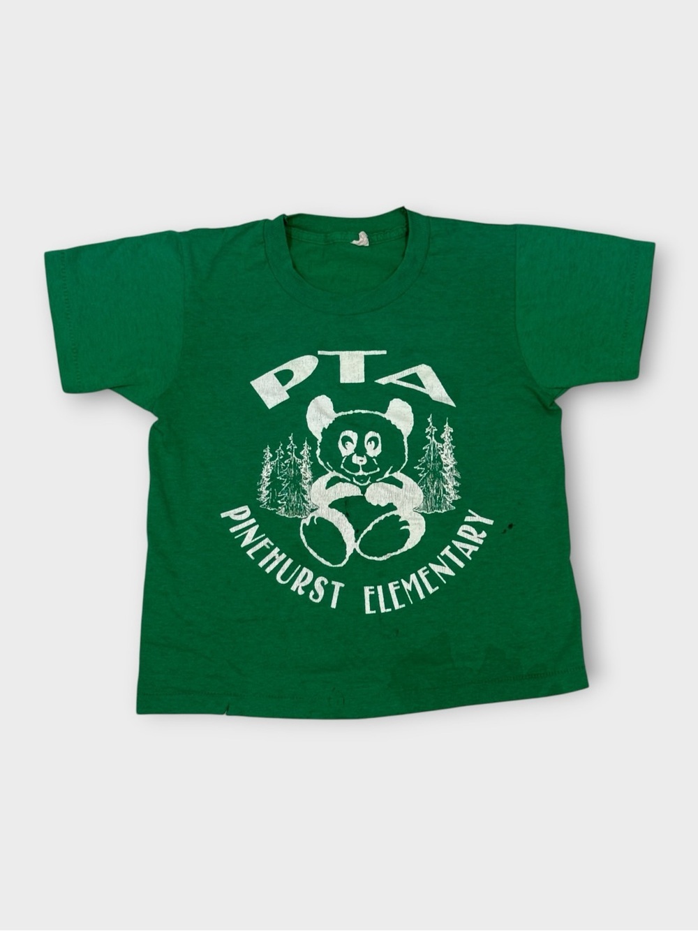 Vintage Pinehurst Elementary PTA Panda Baby Tee — Kids / Fits XS/Crop